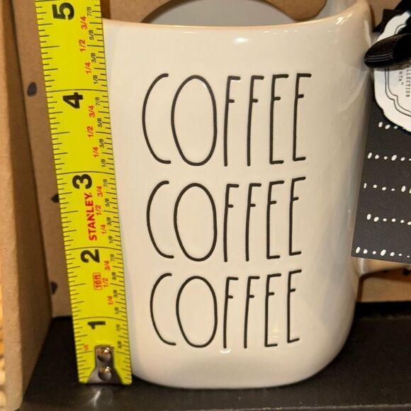 Rae Dunn Artisan COFFEE-MILK 19.5 Oz 12oz mugs 
NIB - Picture 4 of 8